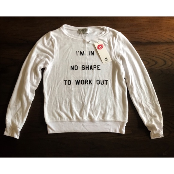 Wildfox Sweaters - Wildfox In No Shape Baggy Sweater White Sz XS